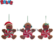 Cheapest Xmas Plush Stuffed Gingerbread Man Toy Christmas Product